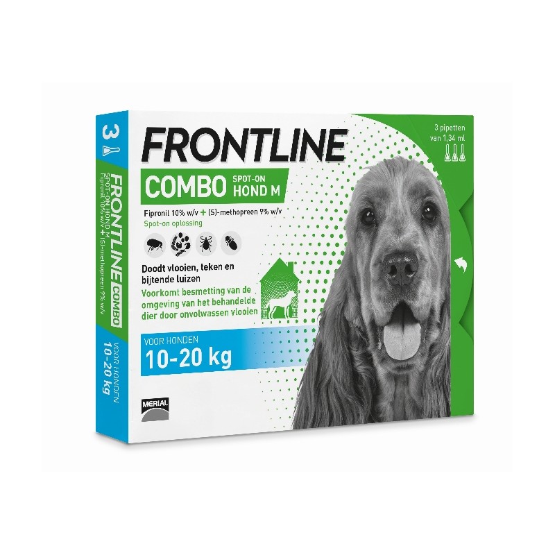 Frontline Combo hond M 10-20 kg 3 pip.