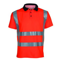 Signalisatie poloshirt fluor oranje