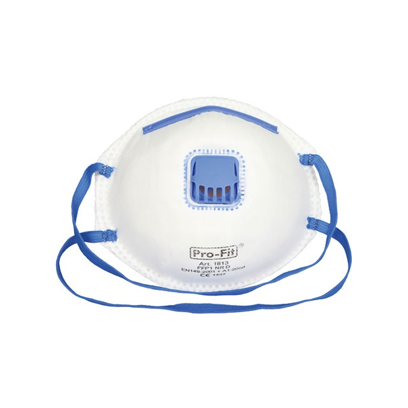 Stofmasker Fijnstof FFP2 met ventiel 3 stuks Stofmasker Fijnstof FFP2 met ventiel 3 stuks