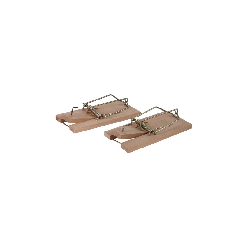 Houten muizenval 2 stuks Houten muizenval 2 stuks