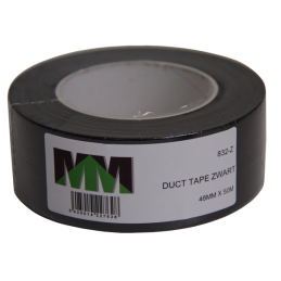 Duct Tape zwart 50 meter x 5 cm