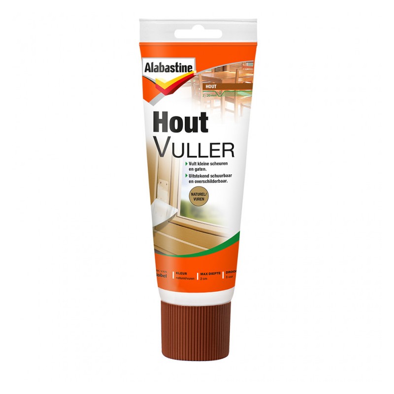 Alabastine houtvuller naturel 330 gram Alabastine houtvuller naturel 330 gram