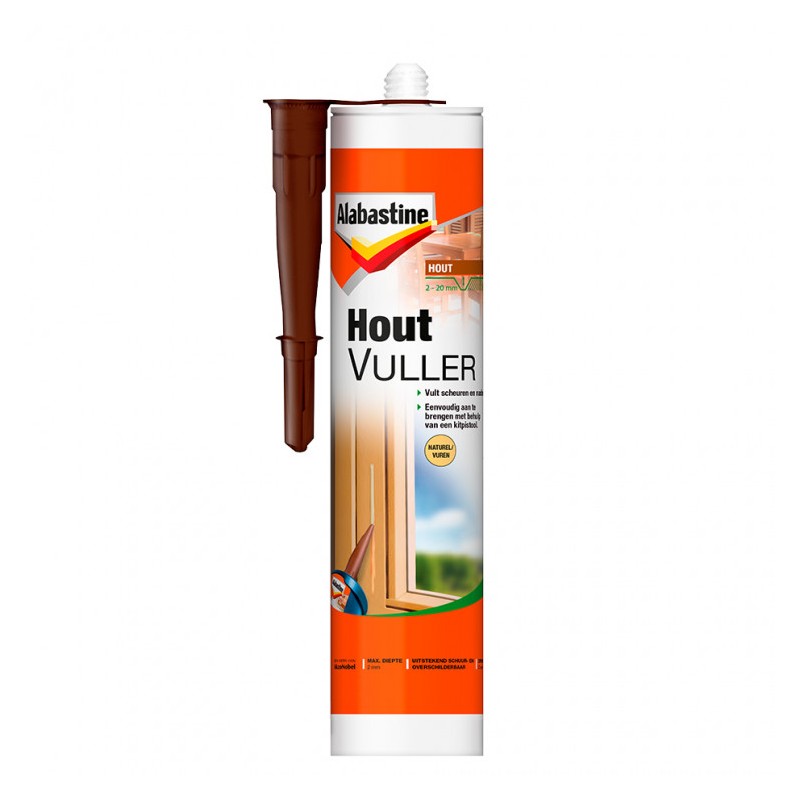 Alabastine houtvuller naturel 485 gram Alabastine houtvuller naturel 485 gram