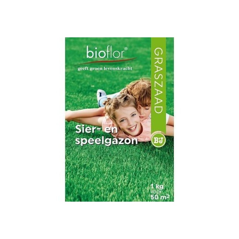 Bioflor graszaad Sier- en speelgazon 50 m2 Bioflor graszaad Sier- en speelgazon 50 m2