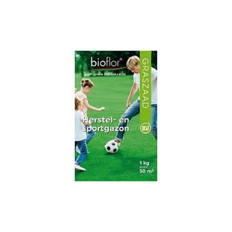 Bioflor graszaad Herstel- en Sportgazon voor 50 m2 Bioflor graszaad Herstel- en Sportgazon voor 50 m2