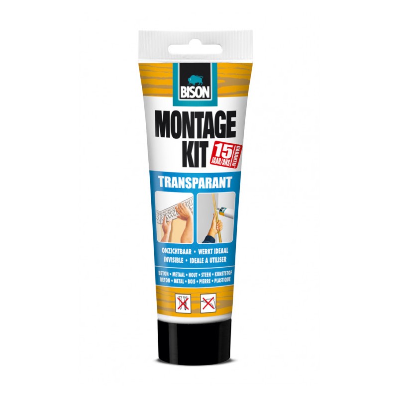 Bison montagekit transparant 250 gram Bison montagekit transparant 250 gram