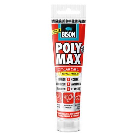 Bison Poly Max Crystal transparant 115 gram