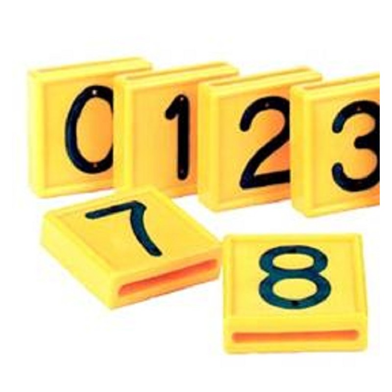 Kokernummer geel 10 stuks nr. 7 Kokernummer geel 10 stuks nr. 7