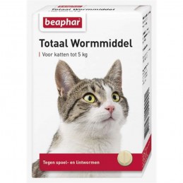 Totaal wormmiddel kat 10 tabletten
