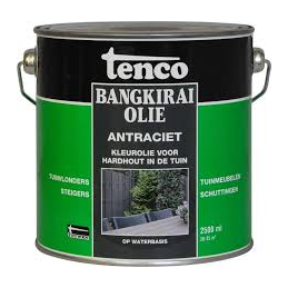 Bangkirai olie antraciet 2.5 liter