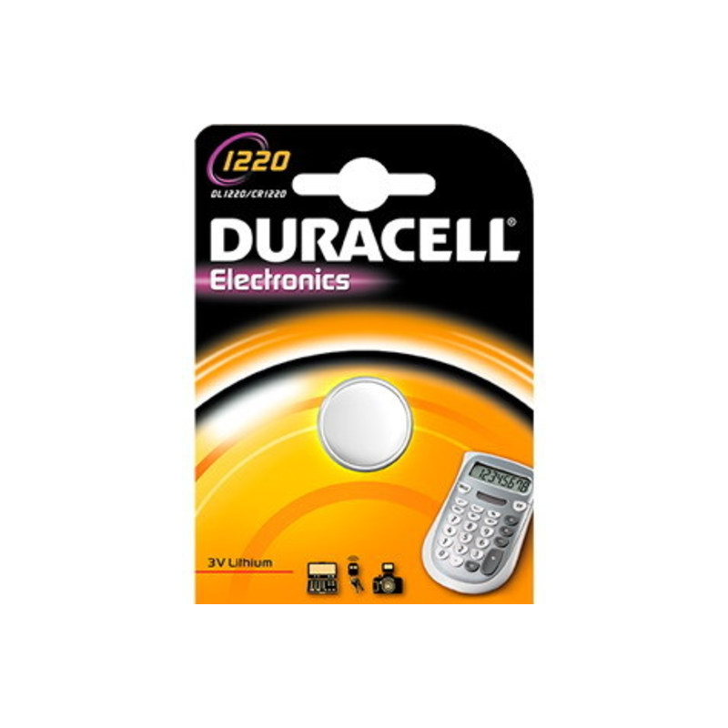 Duracell Lithium Knoopcel batterij CR 1220 3V Duracell Lithium Knoopcel batterij CR 1220 3V