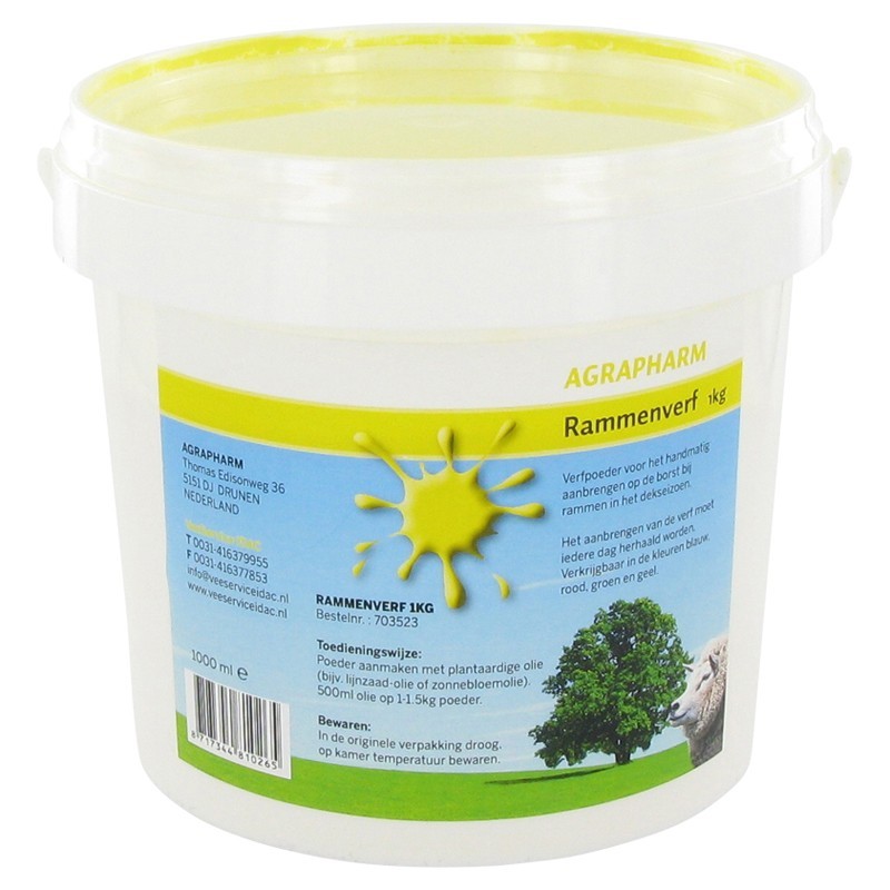 Dekpoeder geel 1 kg Dekpoeder geel 1 kg