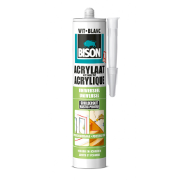 Bison acrylaatkit wit 310 ml
