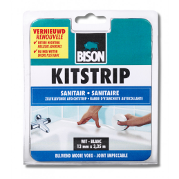 Bison kitstrip sanitair wit 22 mm x 3.35 m