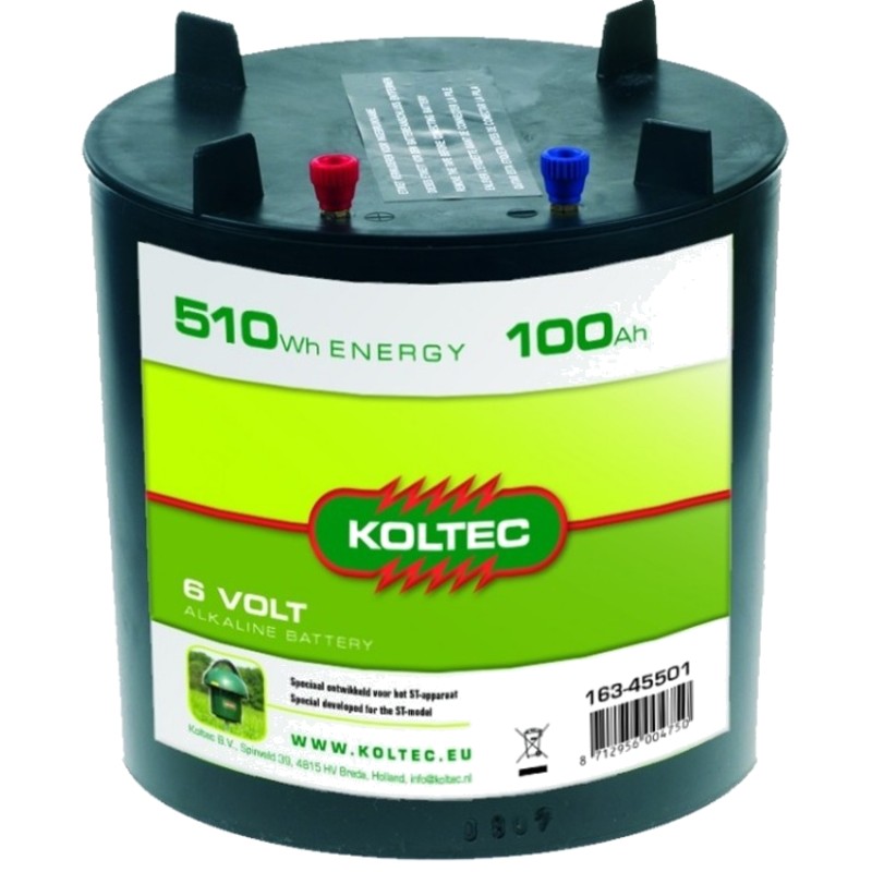 Batterij 6 Volt 510Wh rond 100Ah Batterij 6 Volt 510Wh rond 100Ah