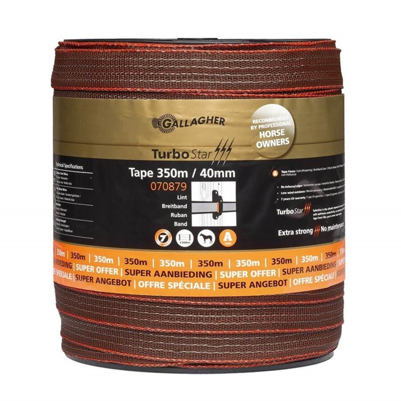Gallagher TurboStar lint 40 mm terra 100 meter Gallagher TurboStar lint 40 mm terra 100 meter