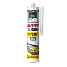 Bison super siliconenkit kitchen transparant 310 ml