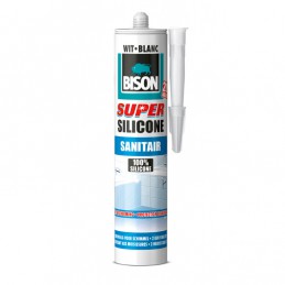 Bison sanitair siliconenkit Super wit 310 ml