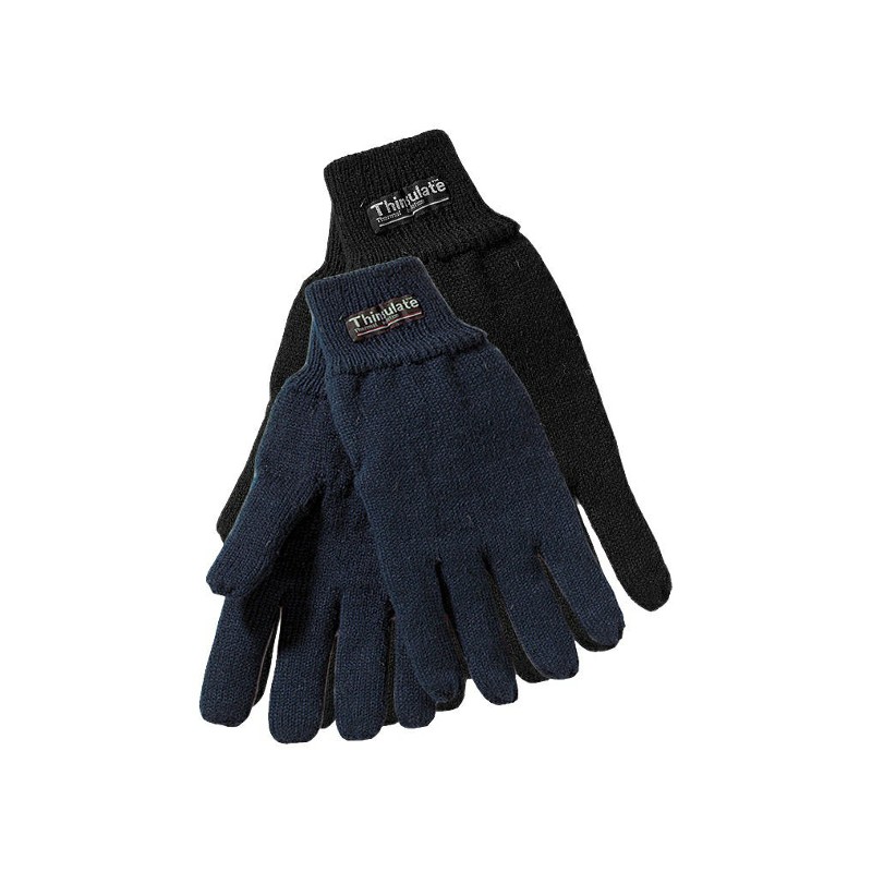 Handschoen gebreid acryl Marine Handschoen gebreid acryl Marine