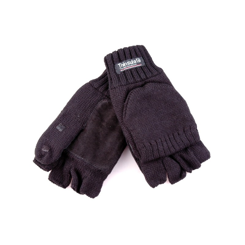 Handschoen mof / flap Antraciet zwart Handschoen mof / flap Antraciet zwart