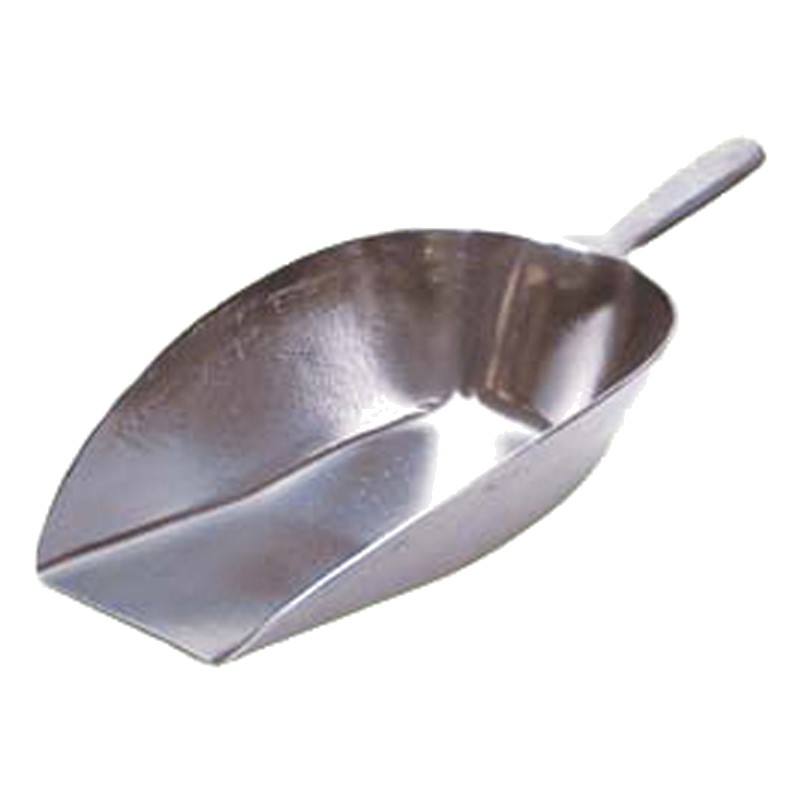 Aluminium voerschep plat 2.5kg