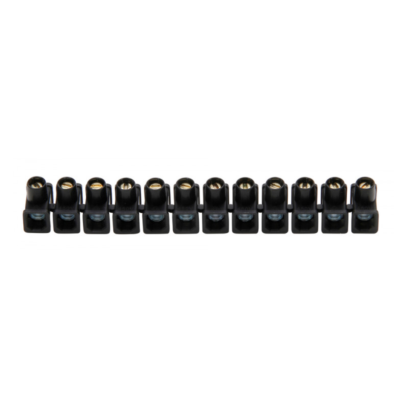 kroonstrip 4 - 6 mm² 12-polig zwart 2 stuks kroonstrip 4 - 6 mm² 12-polig zwart 2 stuks