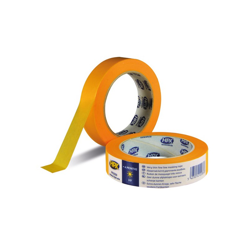Afplakband Masking tape 4400 oranje 25 mm x 50 m