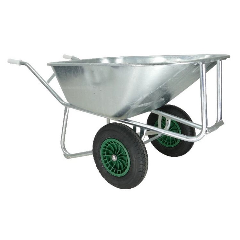 Fort kruiwagen 230 liter stalen bak met 2 wielen Fort kruiwagen 230 liter stalen bak met 2 wielen