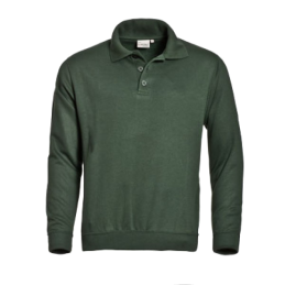 Groene sweater met polokraag