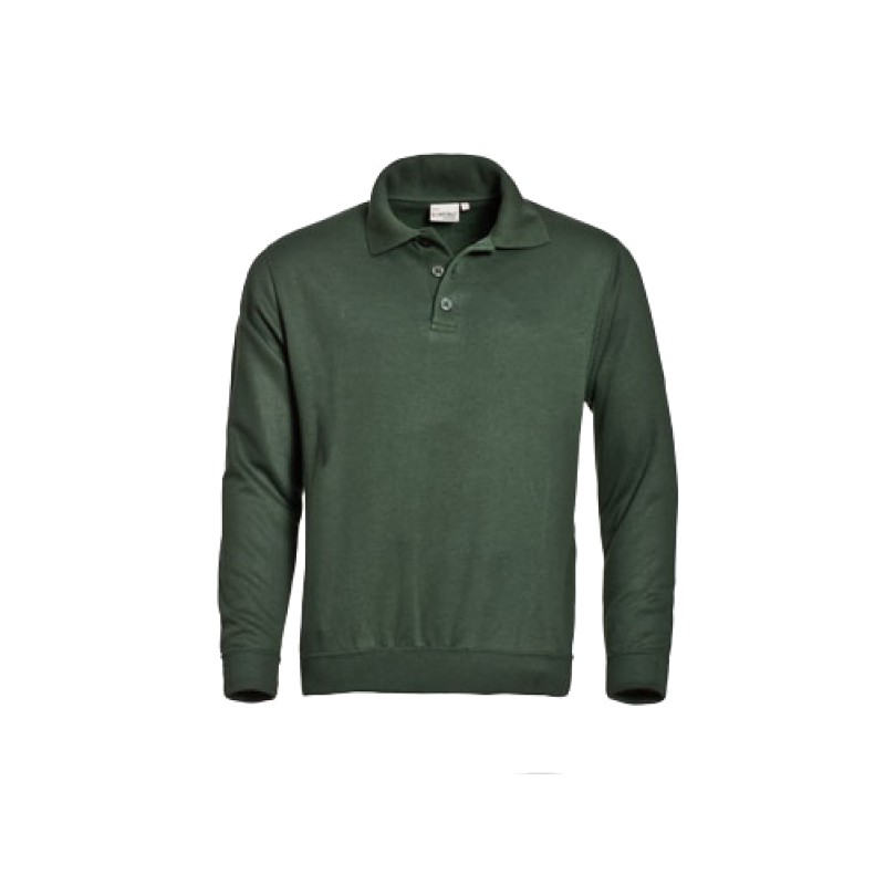 achter kever aftrekken Groene sweater met polokraag Storvik Kleur Groen Kledingmaat S Afdeling  Heren Categorie Truien en Vesten Materiaal 50% katoen/ 50% polyester