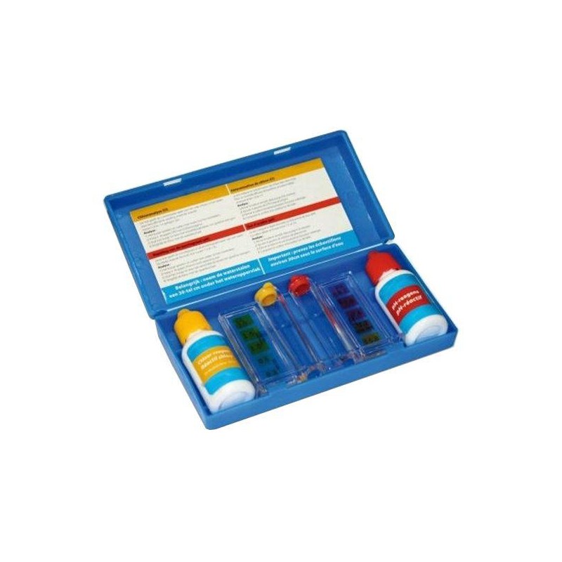 Chloor en pH test kit zwembad Chloor en pH test kit zwembad