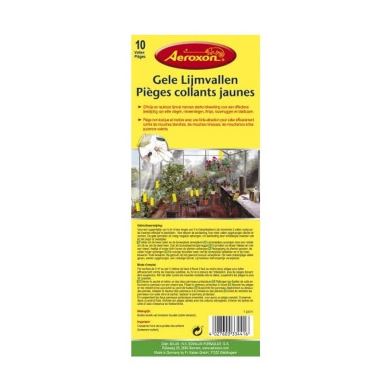 Gele lijmvallen 10 stuks Gele lijmvallen 10 stuks