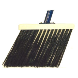 Schuine gootbezem zwart 40 cm