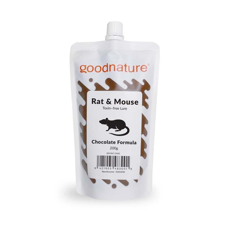 Goodnature muizen en ratten lokstof chocolade 200 gram Goodnature muizen en ratten lokstof chocolade 200 gram